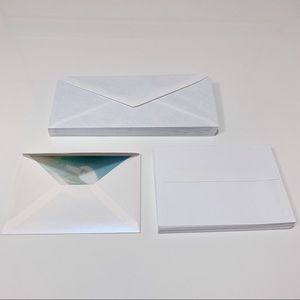 White Self-seal #10 + Postcard Envelopes Set